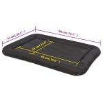 vidaXL Saltea pentru câini, mărime XL, negru