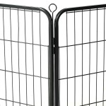 vidaXL Țarc pentru câini, 8 panouri, oțel, 80x60 cm, negru vidaXL Țarc pentru câini, 8 panouri, oțel, 80x60 cm, negru