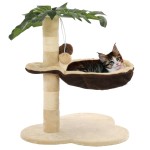 vidaXL Ansamblu pisici cu stâlpi funie sisal, 50 cm, bej și maro vidaXL Ansamblu pisici cu stâlpi funie sisal, 50 cm, bej și maro