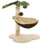 vidaXL Ansamblu pisici cu stâlpi funie sisal, 50 cm, bej și maro vidaXL Ansamblu pisici cu stâlpi funie sisal, 50 cm, bej și maro