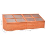 vidaXL Seră, 180x57x62 cm, lemn vidaXL Seră, 180x57x62 cm, lemn