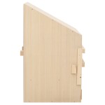 vidaXL Cuibar găini cu 2 compartimente, 63x40x65 cm, lemn masiv pin vidaXL Cuibar găini cu 2 compartimente, 63x40x65 cm, lemn masiv pin