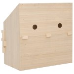 vidaXL Cuibar găini cu 2 compartimente, 63x40x65 cm, lemn masiv pin vidaXL Cuibar găini cu 2 compartimente, 63x40x65 cm, lemn masiv pin