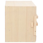 vidaXL Cuibar găini cu 2 compartimente, 63x40x45 cm, lemn masiv pin vidaXL Cuibar găini cu 2 compartimente, 63x40x45 cm, lemn masiv pin