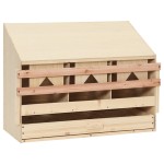 vidaXL Cuibar găini cu 3 compartimente, 72x33x54 cm, lemn masiv pin vidaXL Cuibar găini cu 3 compartimente, 72x33x54 cm, lemn masiv pin