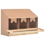 vidaXL Cuibar găin cu 3 compartimente, 93x40x65 cm, lemn masiv pin vidaXL Cuibar găin cu 3 compartimente, 93x40x65 cm, lemn masiv pin