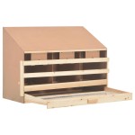 vidaXL Cuibar găin cu 3 compartimente, 93x40x65 cm, lemn masiv pin vidaXL Cuibar găin cu 3 compartimente, 93x40x65 cm, lemn masiv pin