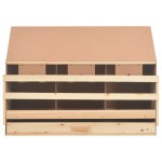 vidaXL Cuibar găin cu 3 compartimente, 93x40x65 cm, lemn masiv pin vidaXL Cuibar găin cu 3 compartimente, 93x40x65 cm, lemn masiv pin