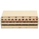 vidaXL Cuibar găini cu 5 compartimente 117x33x54 cm lemn masiv pin vidaXL Cuibar găini cu 5 compartimente 117x33x54 cm lemn masiv pin