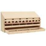 vidaXL Cuibar găini cu 5 compartimente 117x33x54 cm lemn masiv pin vidaXL Cuibar găini cu 5 compartimente 117x33x54 cm lemn masiv pin