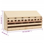 vidaXL Cuibar găini cu 5 compartimente 117x33x54 cm lemn masiv pin vidaXL Cuibar găini cu 5 compartimente 117x33x54 cm lemn masiv pin