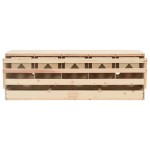vidaXL Cuibar găini cu 5 compartimente, 117x33x38 cm, lemn masiv pin vidaXL Cuibar găini cu 5 compartimente, 117x33x38 cm, lemn masiv pin
