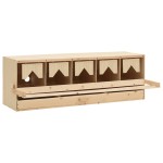 vidaXL Cuibar găini cu 5 compartimente, 117x33x38 cm, lemn masiv pin vidaXL Cuibar găini cu 5 compartimente, 117x33x38 cm, lemn masiv pin