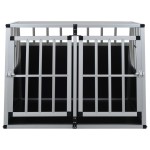 vidaXL Cușcă de câini cu ușă dublă, 94 x 88 x 69 cm vidaXL Cușcă de câini cu ușă dublă, 94 x 88 x 69 cm
