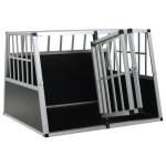 vidaXL Cușcă de câini cu ușă dublă, 94 x 88 x 69 cm vidaXL Cușcă de câini cu ușă dublă, 94 x 88 x 69 cm