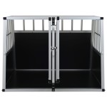 vidaXL Cușcă de câini cu ușă dublă, 94 x 88 x 69 cm vidaXL Cușcă de câini cu ușă dublă, 94 x 88 x 69 cm