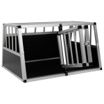 vidaXL Cușcă de câini cu ușă dublă, 89 x 69 x 50 cm vidaXL Cușcă de câini cu ușă dublă, 89 x 69 x 50 cm