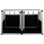 vidaXL Cușcă de câini cu ușă dublă, 89 x 69 x 50 cm vidaXL Cușcă de câini cu ușă dublă, 89 x 69 x 50 cm