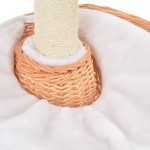vidaXL Ansamblu pentru pisici stâlp funie sisal natural lemn salcie vidaXL Ansamblu pentru pisici stâlp funie sisal natural lemn salcie
