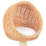 vidaXL Ansamblu pentru pisici cu stâlp funie sisal, natural, salcie vidaXL Ansamblu pentru pisici cu stâlp funie sisal, natural, salcie
