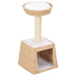 vidaXL Ansamblu pentru pisici, stâlp cu funie de sisal, iarbă de mare vidaXL Ansamblu pentru pisici, stâlp cu funie de sisal, iarbă de mare