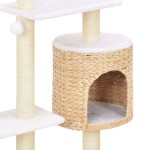 vidaXL Ansamblu pentru pisici, stâlp cu funie de sisal, iarbă de mare vidaXL Ansamblu pentru pisici, stâlp cu funie de sisal, iarbă de mare