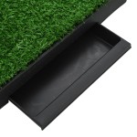 vidaXL Toaletă animale companie tavă & gazon artificial 63x50x7 cm WC vidaXL Toaletă animale companie tavă & gazon artificial 63x50x7 cm WC