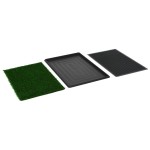 vidaXL Toaletă animale companie tavă & gazon artificial 76x51x3cm WC vidaXL Toaletă animale companie tavă & gazon artificial 76x51x3cm WC