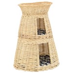 vidaXL Set coșuri pisici cu perne 3 piese 47x34x60 cm răchită naturală vidaXL Set coșuri pisici cu perne 3 piese 47x34x60 cm răchită naturală