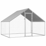 vidaXL Coteț de păsări pentru exterior, 2,75x2x1,92 m, oțel galvanizat vidaXL Coteț de păsări pentru exterior, 2,75x2x1,92 m, oțel galvanizat