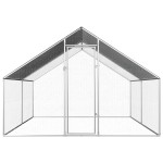vidaXL Coteț de păsări pentru exterior, 2,75x4x1,92 m, oțel galvanizat vidaXL Coteț de păsări pentru exterior, 2,75x4x1,92 m, oțel galvanizat