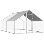 vidaXL Coteț de păsări pentru exterior, 2,75x4x1,92 m, oțel galvanizat vidaXL Coteț de păsări pentru exterior, 2,75x4x1,92 m, oțel galvanizat