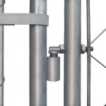 vidaXL Padoc pentru câini de exterior, 2 x 2 x 1 m, oțel galvanizat