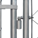 vidaXL Padoc pentru câini de exterior, 4 x 4 x 1 m, oțel galvanizat