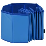 vidaXL Piscină pentru câini pliabilă, albastru, 120 x 30 cm, PVC vidaXL Piscină pentru câini pliabilă, albastru, 120 x 30 cm, PVC