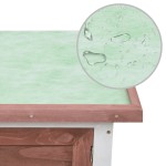 vidaXL Cușcă de iepuri pentru exterior, 1 nivel, maro, lemn