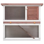 vidaXL Cușcă de iepuri pentru exterior, 1 ușă, maro, lemn vidaXL Cușcă de iepuri pentru exterior, 1 ușă, maro, lemn