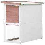vidaXL Cușcă de iepuri pentru exterior, 1 ușă, maro, lemn vidaXL Cușcă de iepuri pentru exterior, 1 ușă, maro, lemn