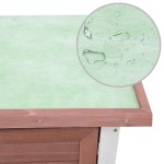vidaXL Cușcă de iepuri pentru exterior, 1 ușă, maro, lemn vidaXL Cușcă de iepuri pentru exterior, 1 ușă, maro, lemn