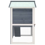 vidaXL Cușcă de iepuri pentru exterior, 3 uși, gri, lemn vidaXL Cușcă de iepuri pentru exterior, 3 uși, gri, lemn