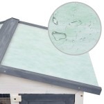 vidaXL Cușcă de iepuri pentru exterior, 3 uși, gri, lemn vidaXL Cușcă de iepuri pentru exterior, 3 uși, gri, lemn