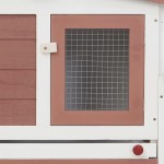 vidaXL Cușcă mare exterior pt. iepuri, maro și alb, 201x45x85 cm, lemn vidaXL Cușcă mare exterior pt. iepuri, maro și alb, 201x45x85 cm, lemn