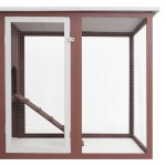 vidaXL Coteț păsări de exterior, casă găini cu 1 cuibar, maro, lemn vidaXL Coteț păsări de exterior, casă găini cu 1 cuibar, maro, lemn