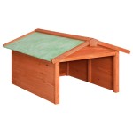 vidaXL Garaj mașină de tuns iarba robot, 72x87x50 cm, lemn masiv brad vidaXL Garaj mașină de tuns iarba robot, 72x87x50 cm, lemn masiv brad