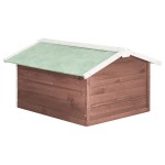 vidaXL Garaj mașină tuns iarba robot cafeniu&alb 72x87x50 cm lemn brad vidaXL Garaj mașină tuns iarba robot cafeniu&alb 72x87x50 cm lemn brad