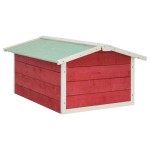 vidaXL Garaj mașină de tuns iarba robot roșu&alb 72x87x50 cm lemn brad vidaXL Garaj mașină de tuns iarba robot roșu&alb 72x87x50 cm lemn brad