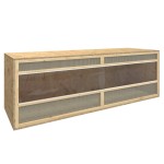 vidaXL Terariu, 144x46x48 cm, lemn prelucrat vidaXL Terariu, 144x46x48 cm, lemn prelucrat