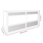 vidaXL Terariu, 100x47x47 cm, lemn prelucrat