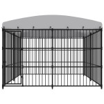 vidaXL Padoc pentru câini de exterior, cu acoperiș, 300 x 300 x 210 cm vidaXL Padoc pentru câini de exterior, cu acoperiș, 300 x 300 x 210 cm