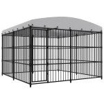 vidaXL Padoc pentru câini de exterior, cu acoperiș, 300 x 300 x 210 cm vidaXL Padoc pentru câini de exterior, cu acoperiș, 300 x 300 x 210 cm